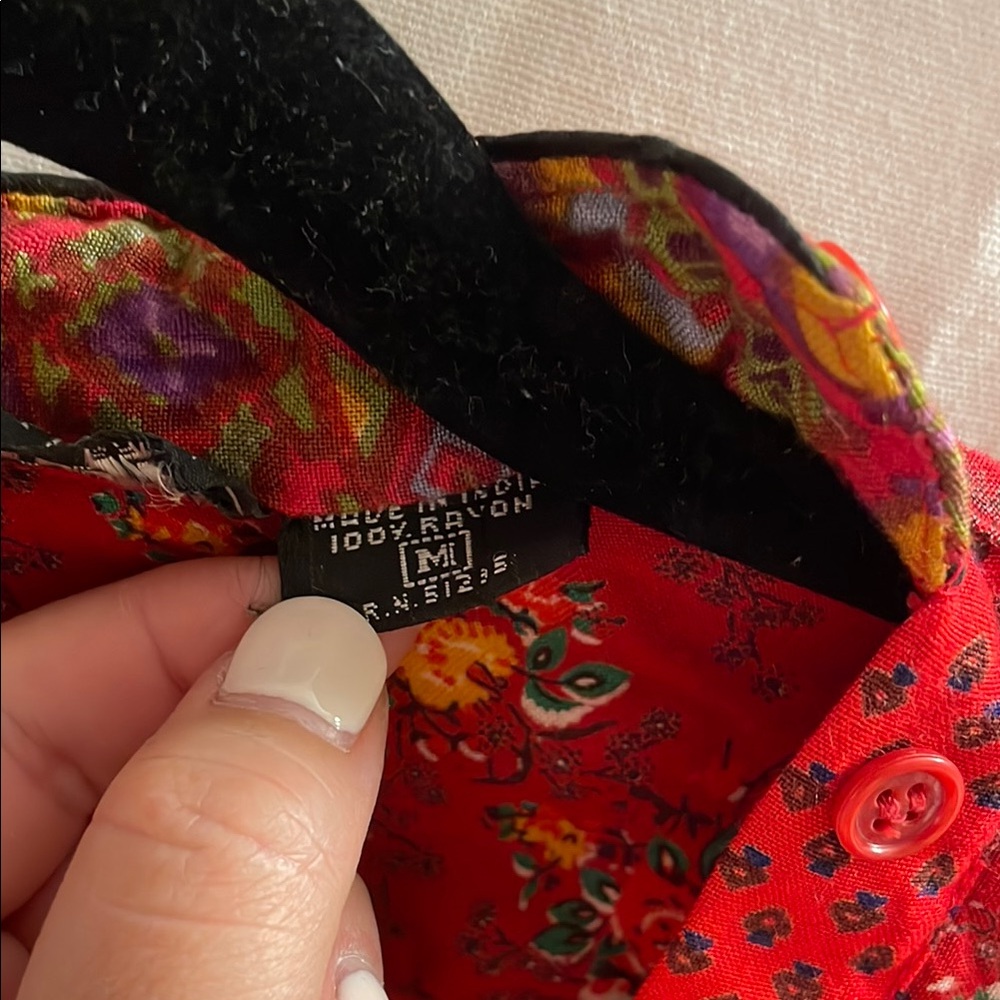 Vintage 60s Patchwork Blouse - image 4